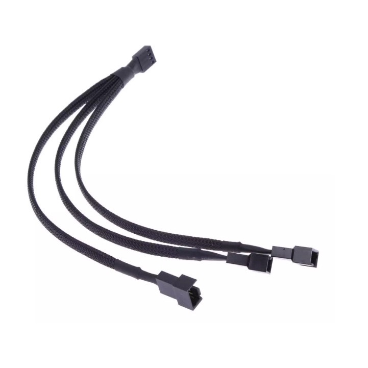 Kabel fan Splitter 1x 4 pin to 3x 4 Pin Fan Cable
