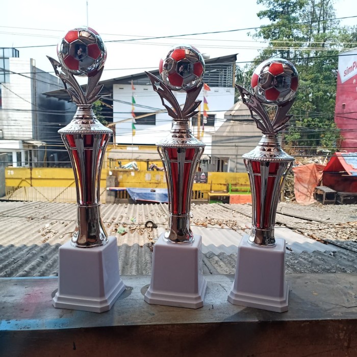 Piala / trophy / tropi set juara 1-2-3 soccer / sepakbola / futsal