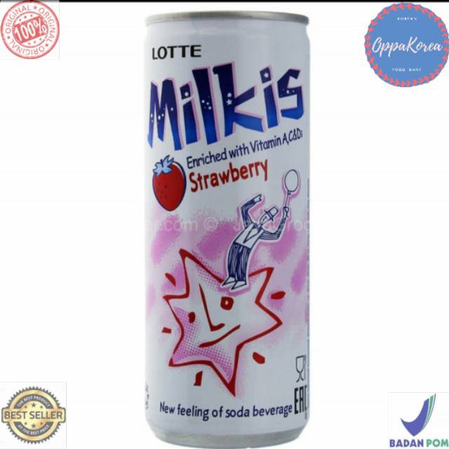 

Milkis Lotte Rasa Strawberry 250 ml