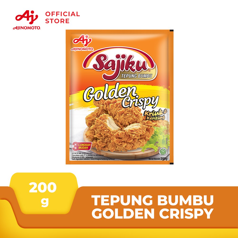 

SAJIKU Tepung bumbu Golden crispy 200g Sachet SS91