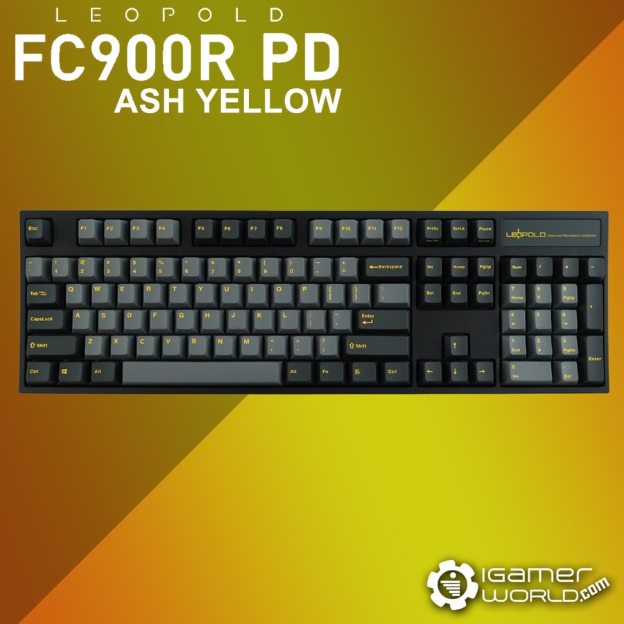Leopold FC900R Ash Yellow Mechanical Gaming Keyboard