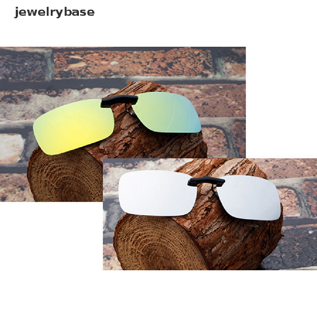 Kacamata Lensa Polarized UV400 Night Vision Model Clip On Untuk Mengemudi