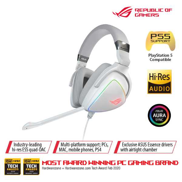 Asus ROG Delta White Gaming Headset