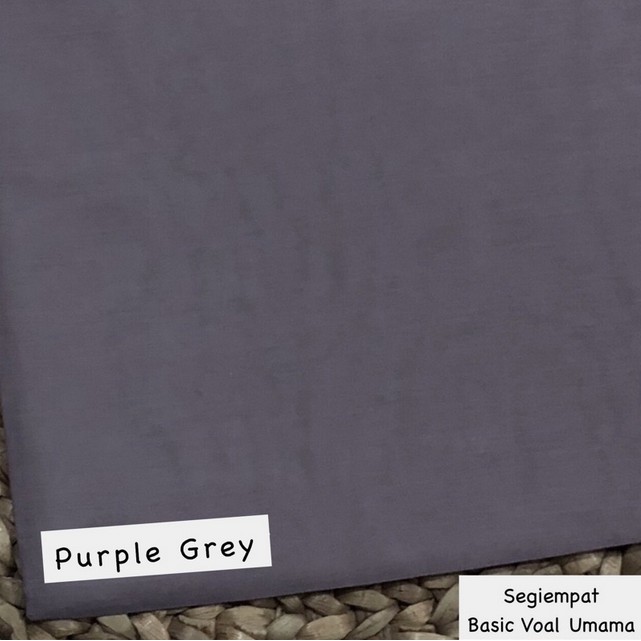 Godiva96 - UMAMA BASIC VOAL HIJAB / JILBAB MEDAN PART 1-U.BV. Purple Grey