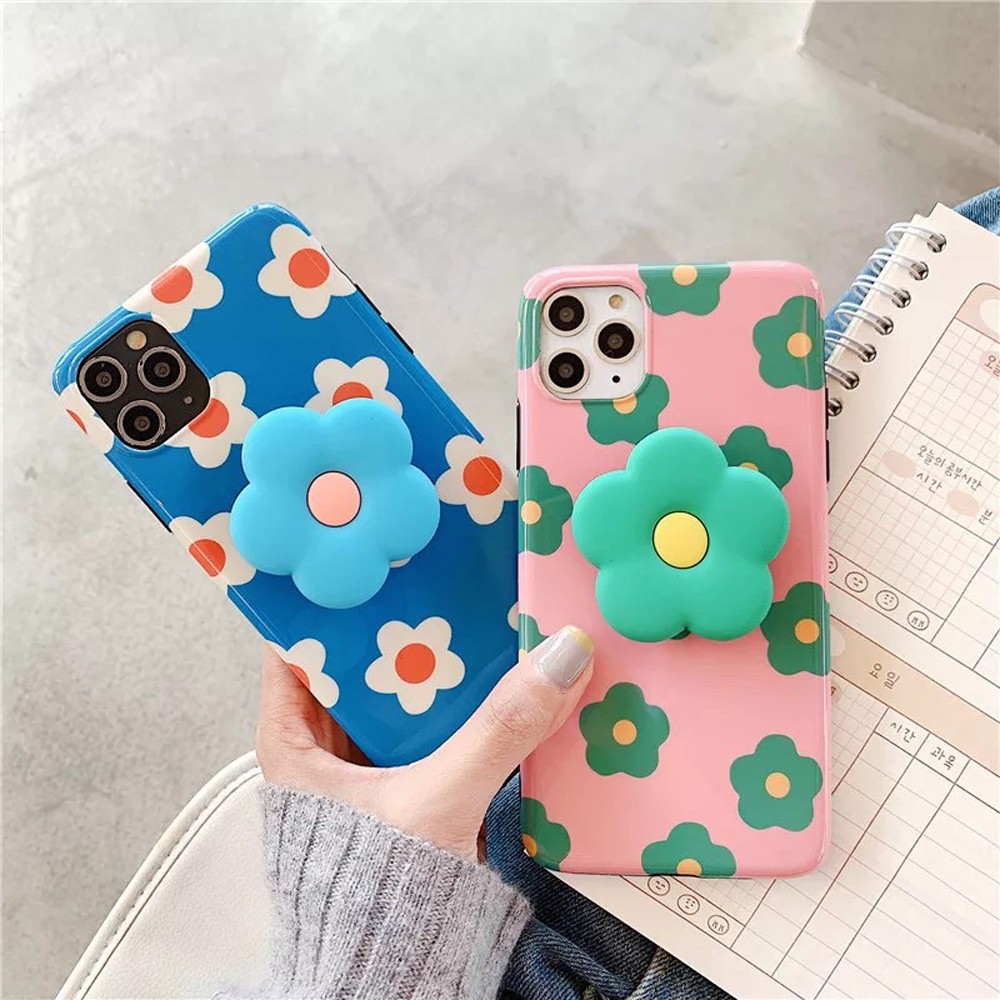 Lanfy Popsocket Hp / Smartphone Motif Kartun Bunga 3d