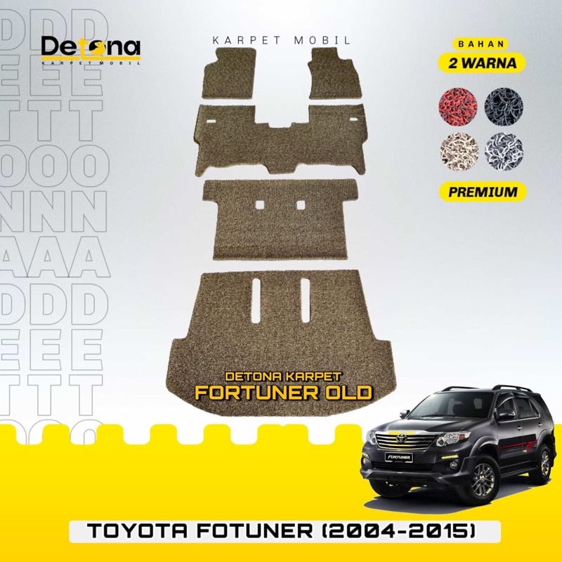 Karpet Mobil Mie PREMIUM Toyota FORTUNER 2004-2015 / Karpet Mobil Mie PREMIUM FORTUNER 2004-2015