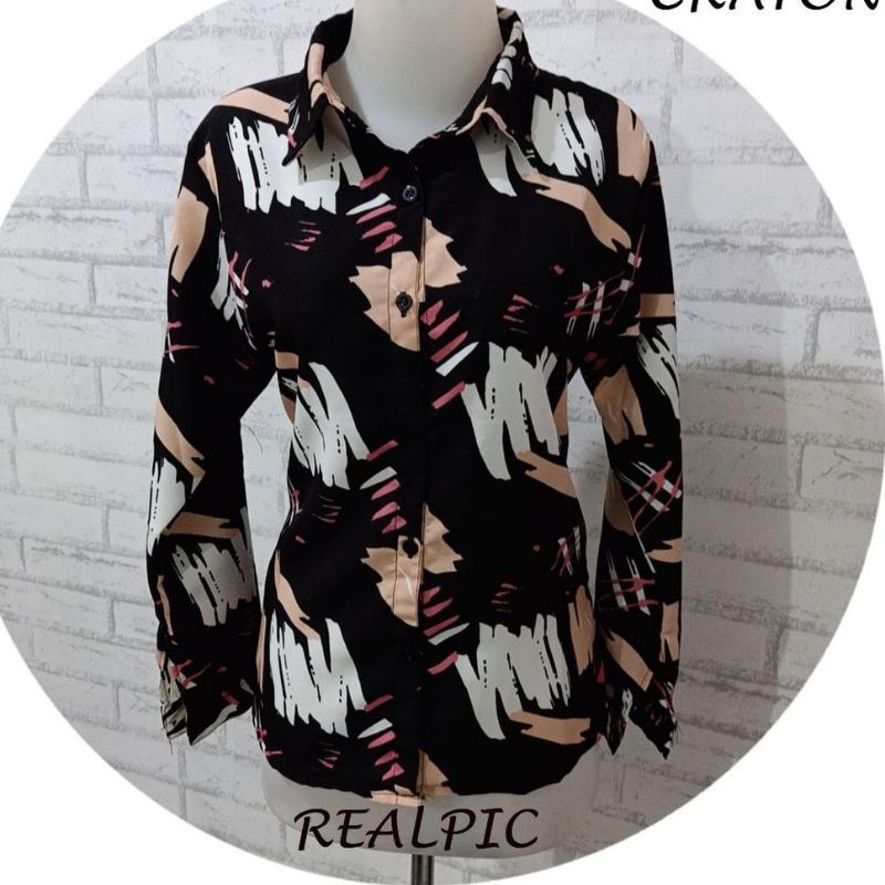 

Kemeja Monalisa Motif Crayon
