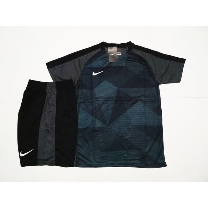 Olahraga Setelan Jersey Bola / Futsal (Cocok Untuk Kaos Tim) NK136 GREY BLACK