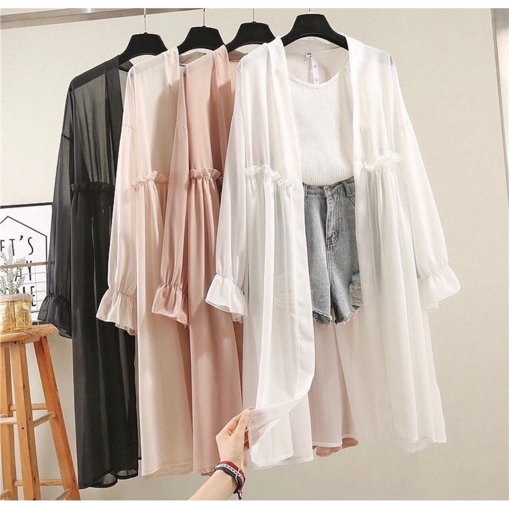 Baju Outer Wanita Terbaru Gamis Remaja Kekinian Modern 2021 Dress Wanita Modern-3