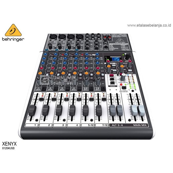 AUDIO MIXER BEHRINGER XENYX X1204USB - MIXER AUDIO BAGUS BERKUALITAS