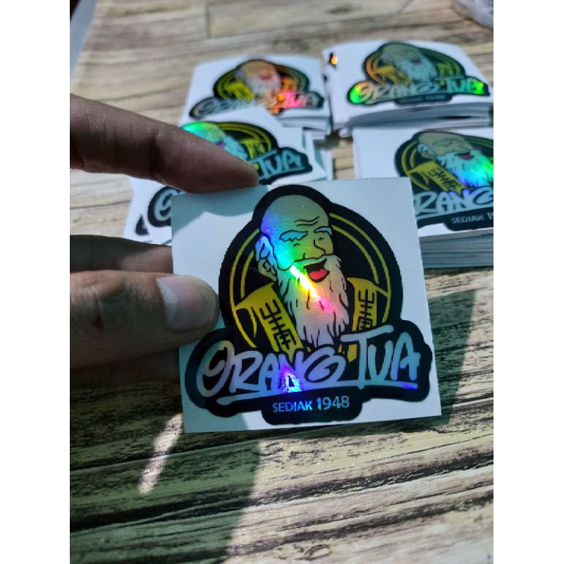 STICKER ORANG TUA PRINCUTT HOLOGRAM