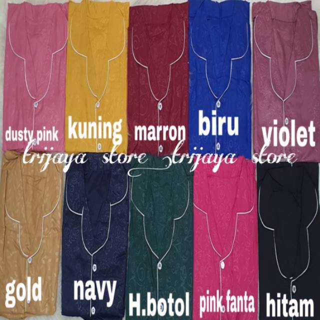 Trijaya . baju tidur wanita PP EMBOS lengan panjang / piyama PP embos bahan katun eropa allsize