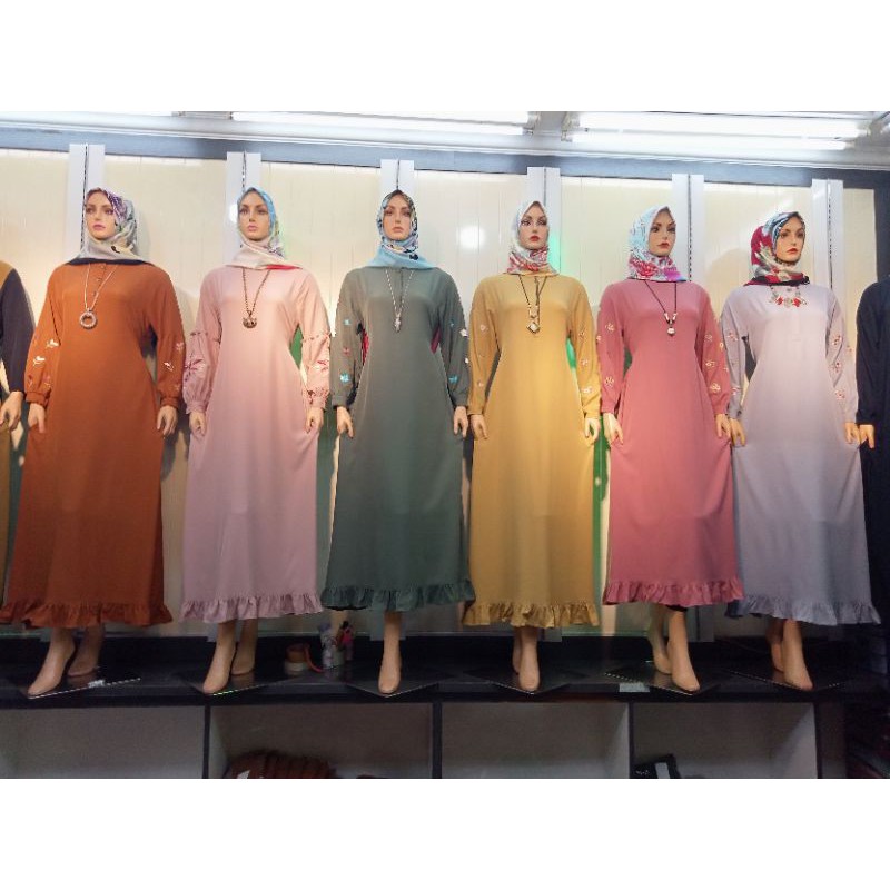 gamis dres/ gamis santai/ gamis kekinian