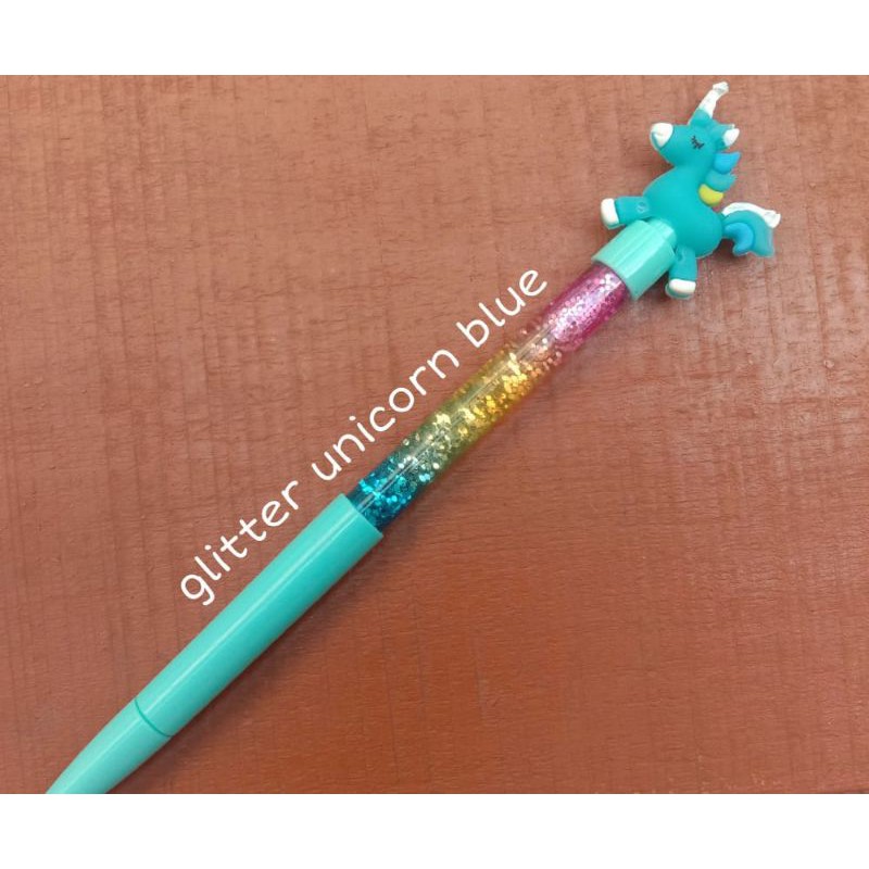 

Pulpen Glitter Unicorn Blue