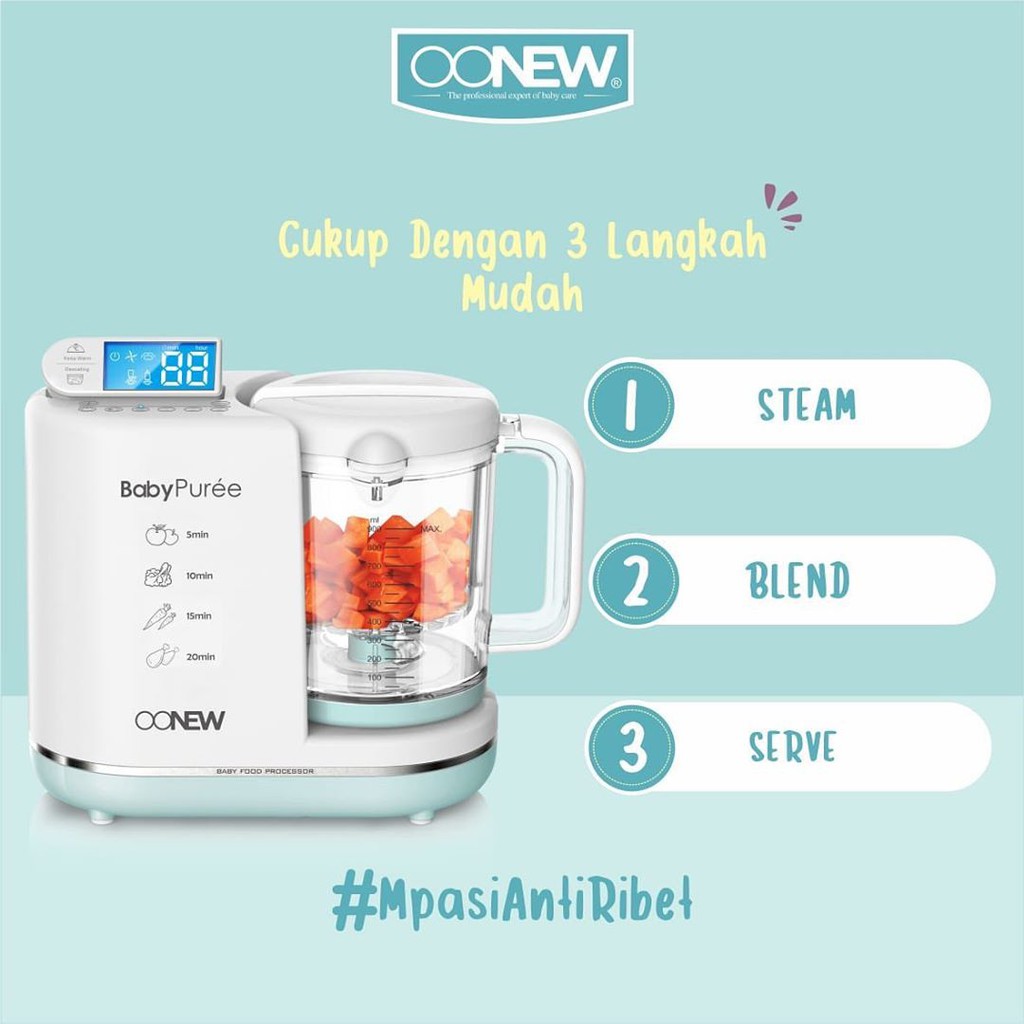 OONEW MICHELINE 6 IN 1 BABY FOOD PROCESSOR