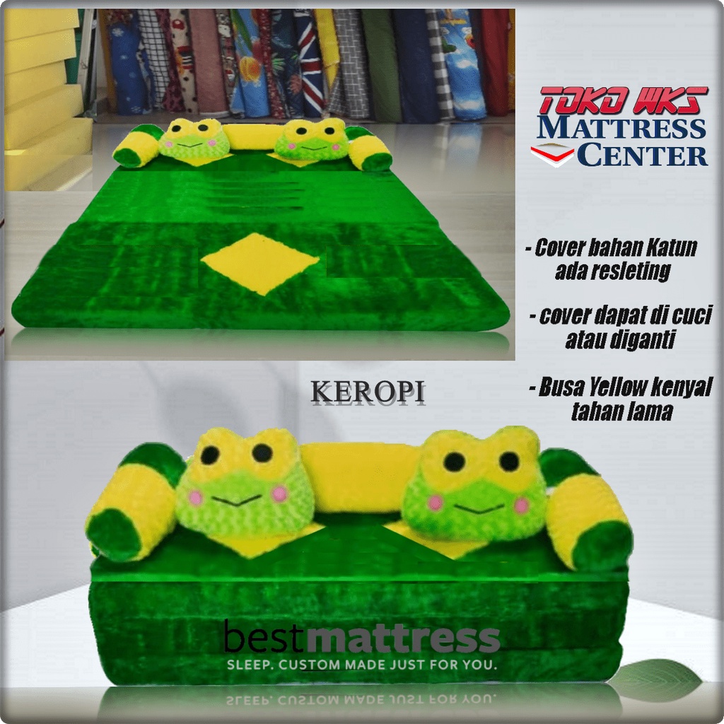 SOFA BED UNIK MINIMALIS KARAKTER BULU RASFUR KASUR LIPAT