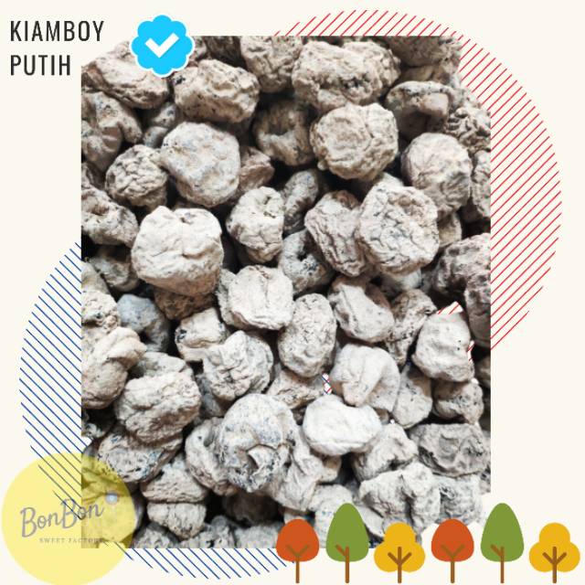 

Kiamboi Putih Bulet Asam Manis Non Biji / Plum Tanpa Biji Asem Manis / Kiamboy 250Gr