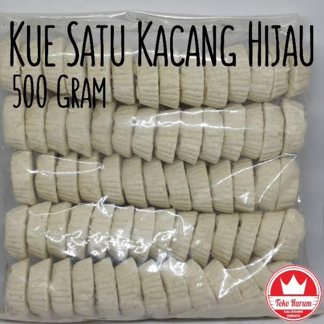 KUE SATU KACANG HIJAU 500 Gram [Harum Snack Official] SNACK KILOAN OLEH