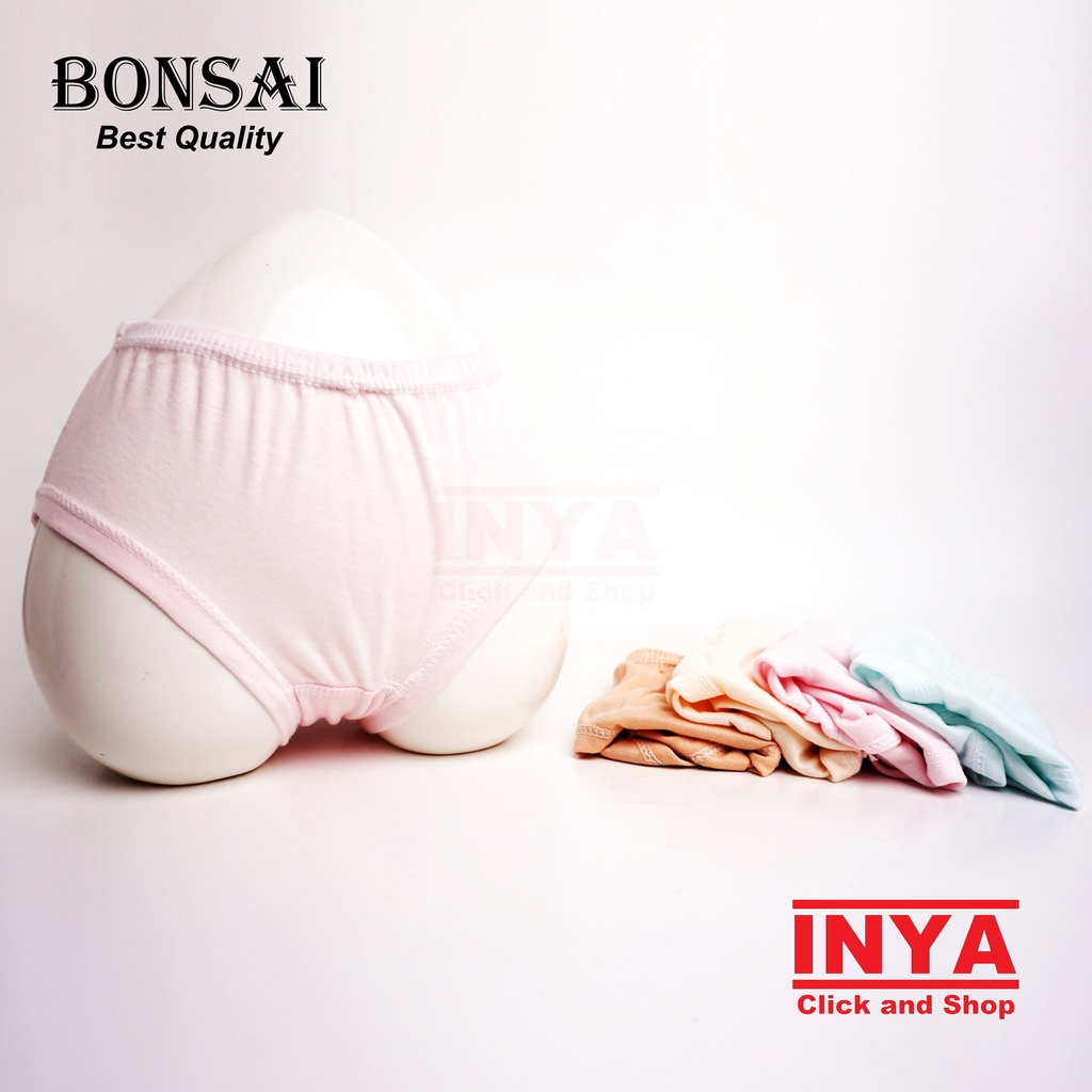 CELANA DALAM WANITA KATUN POLOS BONSAI - Woman Underwear Panty