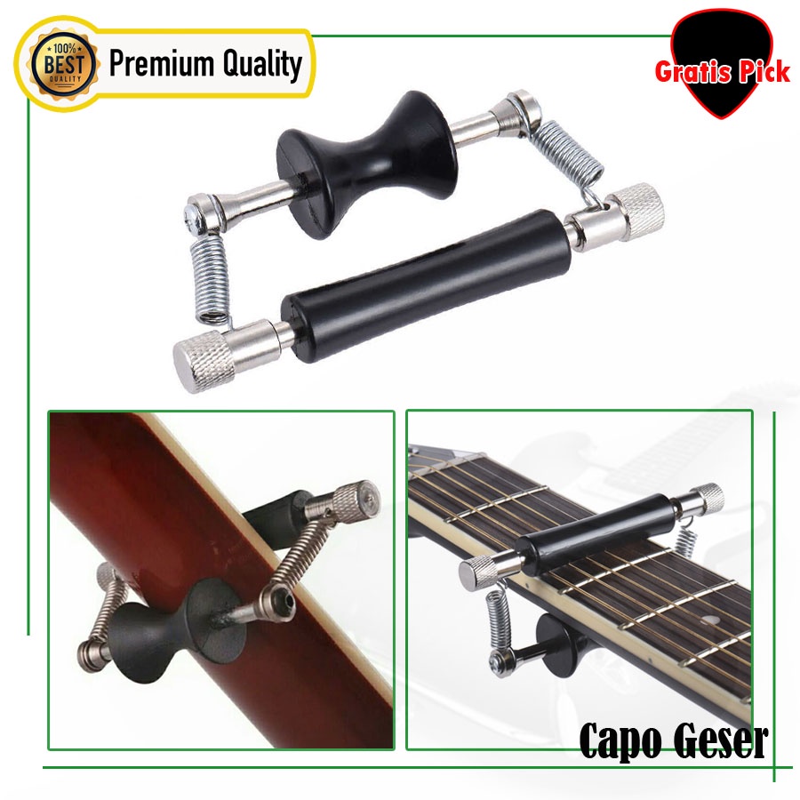 Capo Gitar Slide / Capo Geser / Sliding Capo Guitar / Rolling Glider