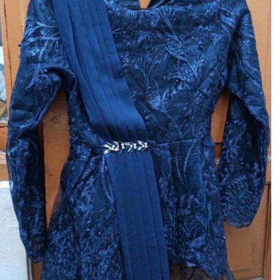 Ready Wou Batik Couple Elfira Ruflle Couple Batik Ori Kebaya Couple Batik Set Brokat Tille Terlaris