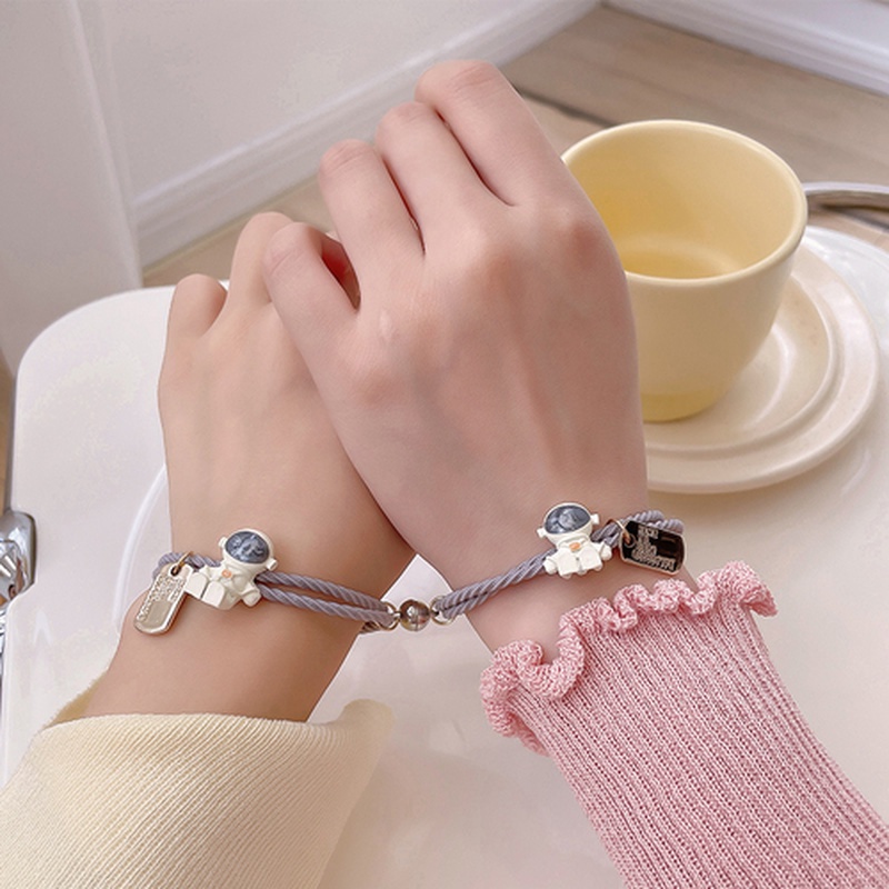 Gelang Couple Magnet Pelangi/Spaceman/Cinta Imut Mode Korea-15#new cosmonaut