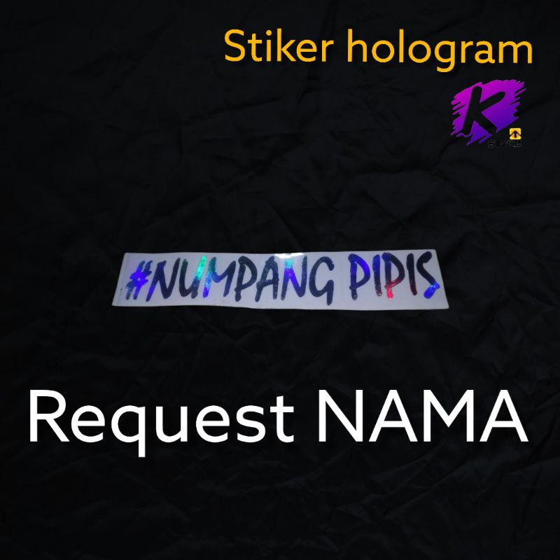 CUTTING STIKER NAMA HOLOGRAM