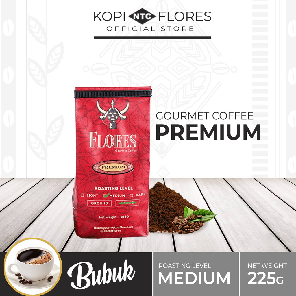 

FLORES Gourmet Coffee Premium 225 Gram Kopi Bubuk