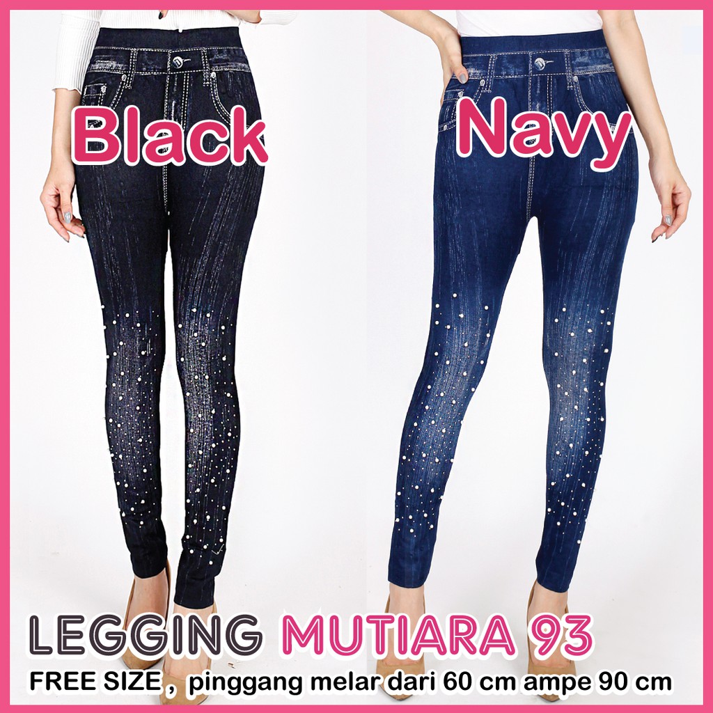 Legging Jeans Mutiara Wanita / legging Wanita Fashion / Legging import wanita