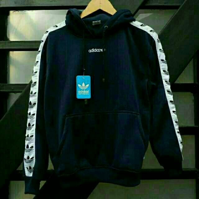 hoodie adidas hitam