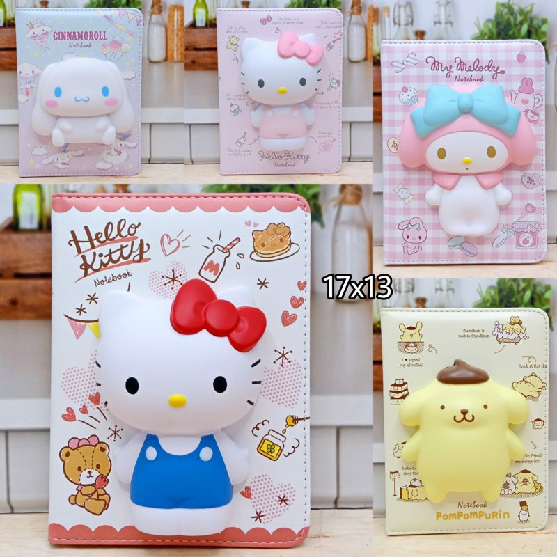 

Notebook 3D squishy hello Kitty impor