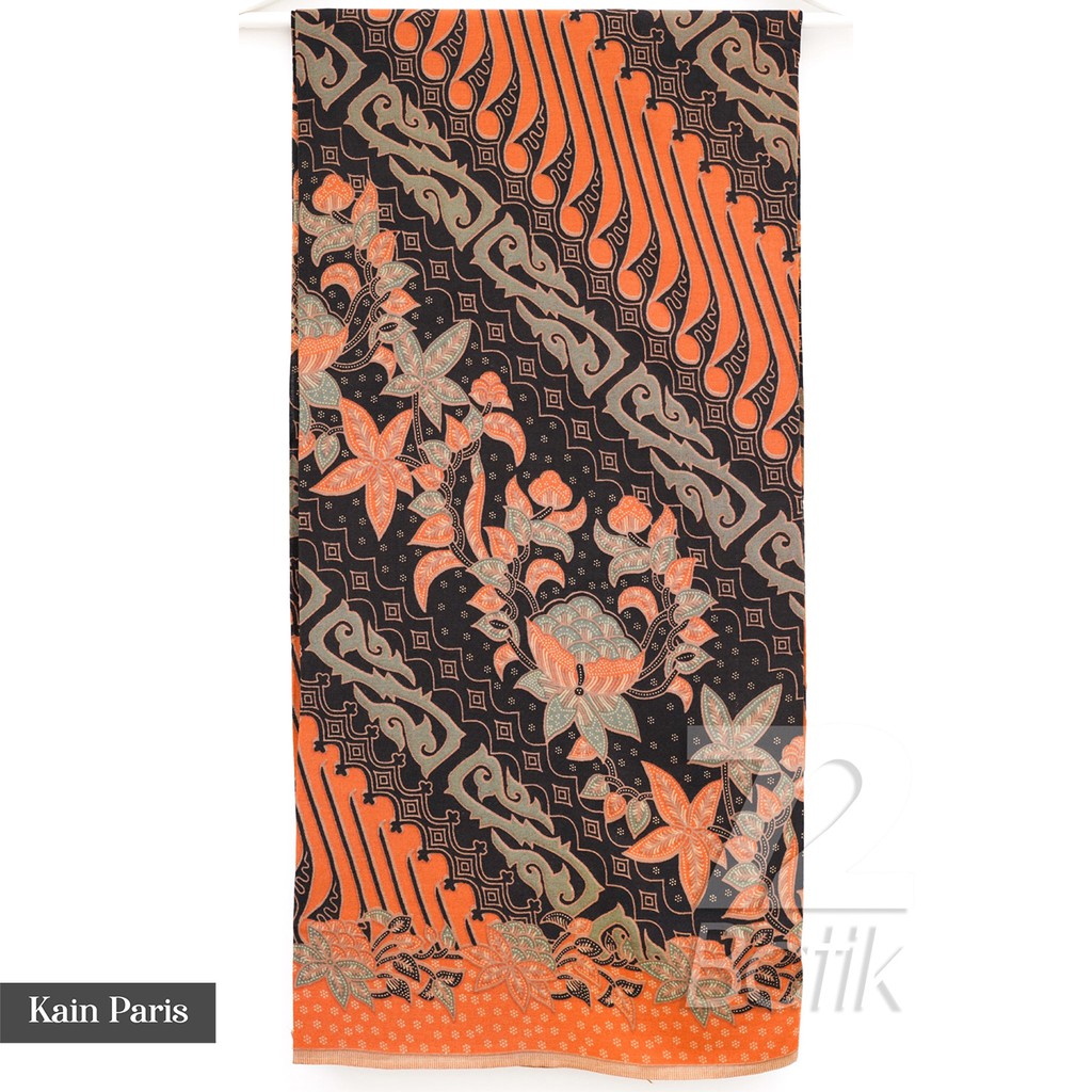 KAIN BATIK PREMIUM Bahan Paris Motif Parang Warna Orange Oren Oranye Hijau Daun Hitam 722814 Cap 72 Jarik Jarit Samping Kebat Panjang Batik Paris Modern Premium Bahan Seragam Batik Pernikahan Kantor Keluarga Murah Kamen Jadi Batik Bali Lembaran