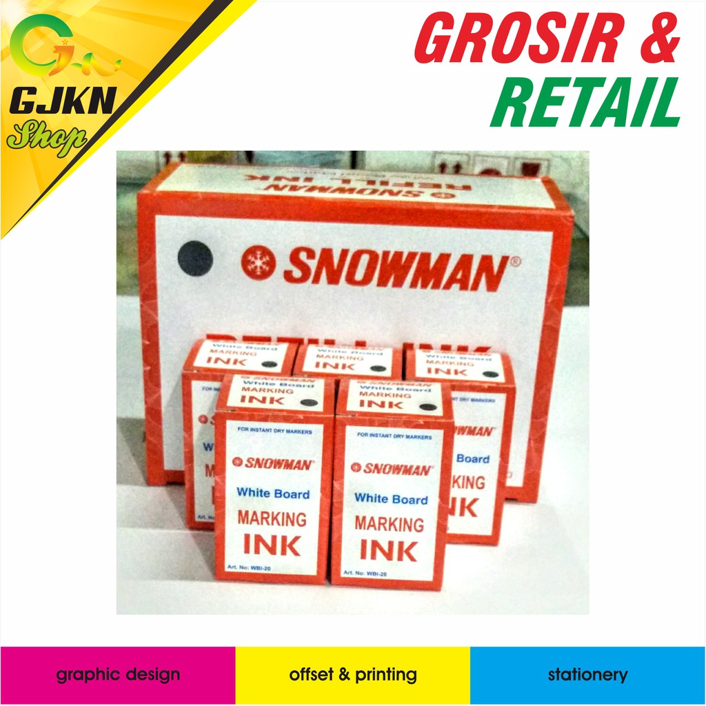 Tinta Spidol Whiteboard | Refill Ink Whiteboard Snowman