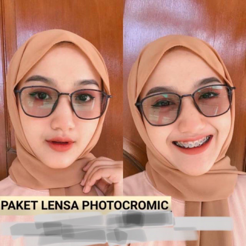 kacamata minus gratis lensa photochromic 2189