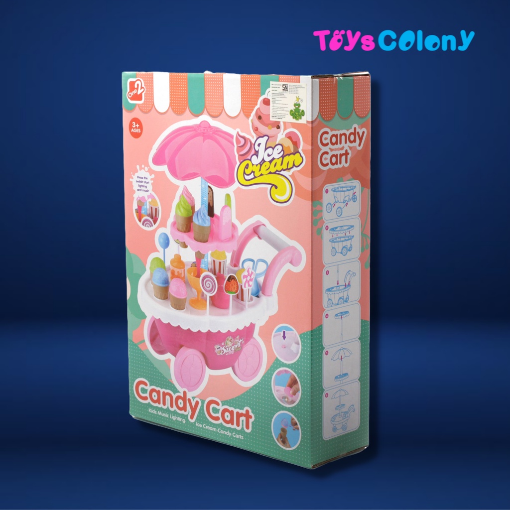 Luxury Candy Cart Ice Cream Play Set Music &amp; Light SG260