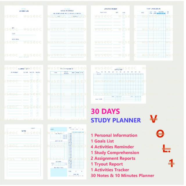 

[VOL.1] 10 Minutes Planner for 30 Days