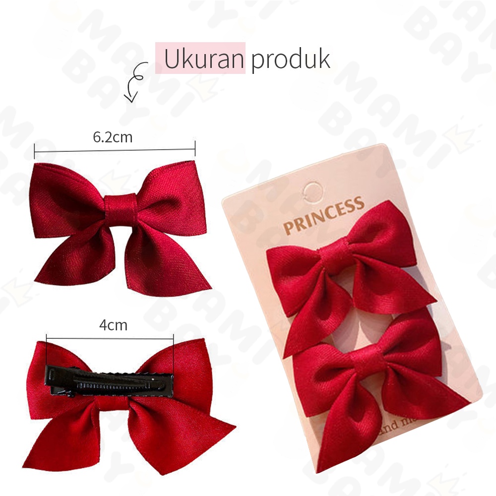 OKEYI Jepit rambut anak lucu busur 2PCS Pasangan jepitan rambut anak perempuan hand clip