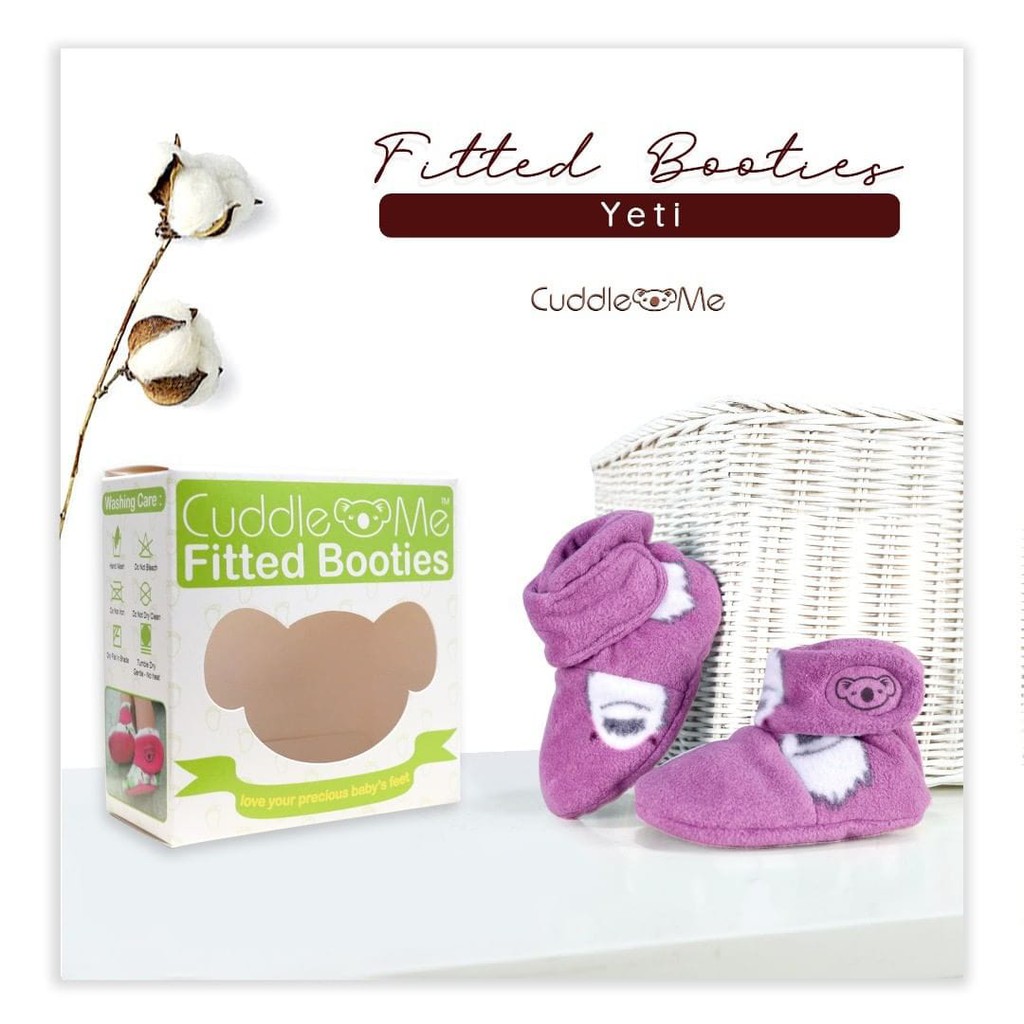 SEPATU BAYI / SEPATU PREWALKER : Cuddle Me Baby Fitted Booties / SEPATU KAOS KAKI / SEPATU CUDDLEME 