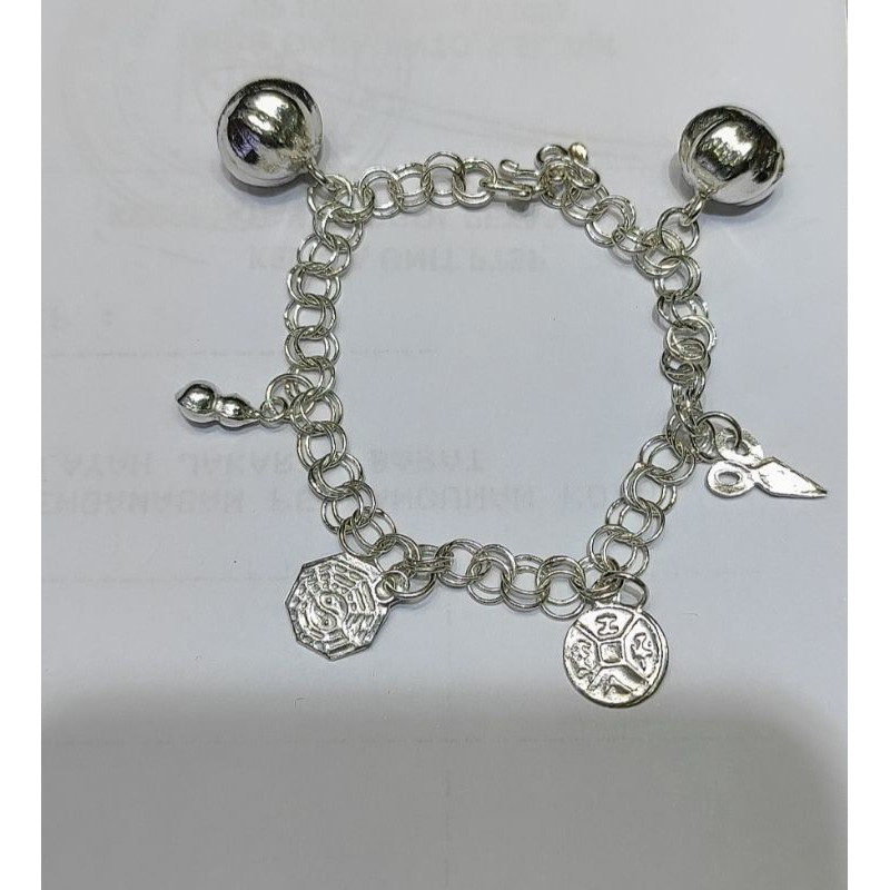 gelang kaki bayi perak / gelang perak murni 925