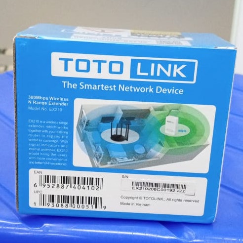 TOTOLINK EX210 Wireless N Range Extender 300Mbps