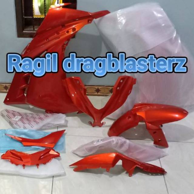 full fairing ninja 250fi dan cover body ninja 250 fi orange original Kawasaki