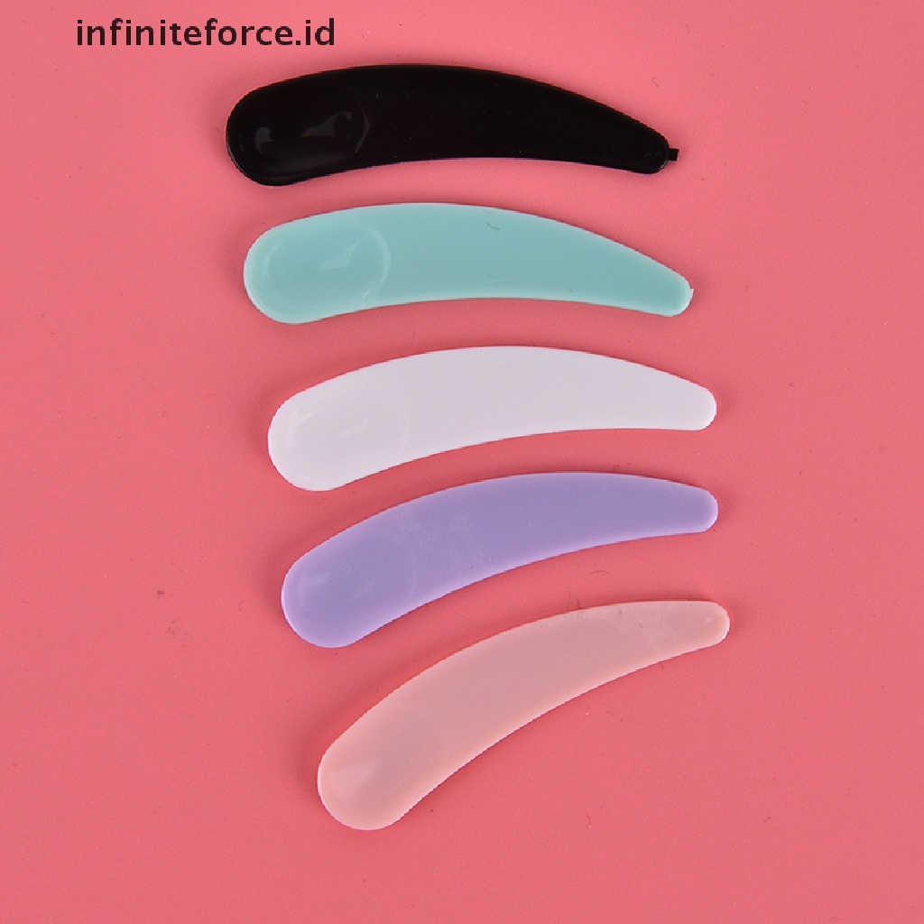 Infiniteforce.id 30Pcs / Set Sendok Spatula Masker Sekali Pakai Bahan Plastik Untuk Makeup / Kosmetik Wanita