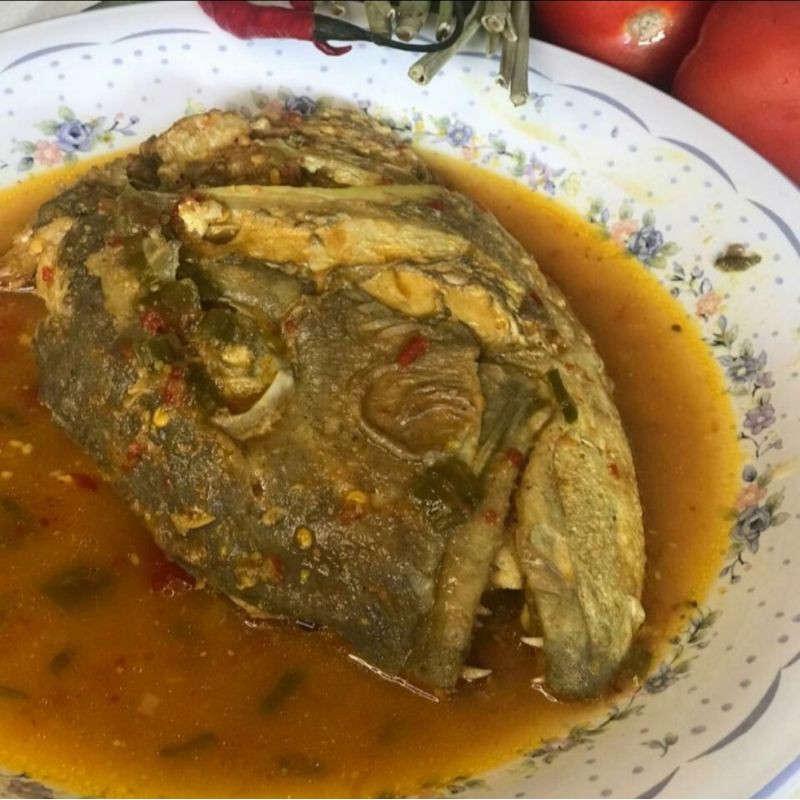 

Pindang Kepala Kakap Putih tanpa Santan (2 kepala utuh)