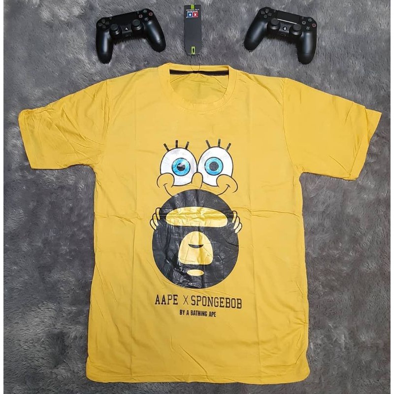 [NEW] T-Shirt / Kaos Cartoon / Kartun Spongebob AAPE