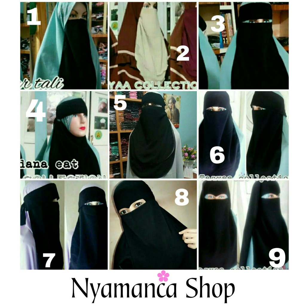 Cadar / Niqab / Cadar tali / Niqab yaman