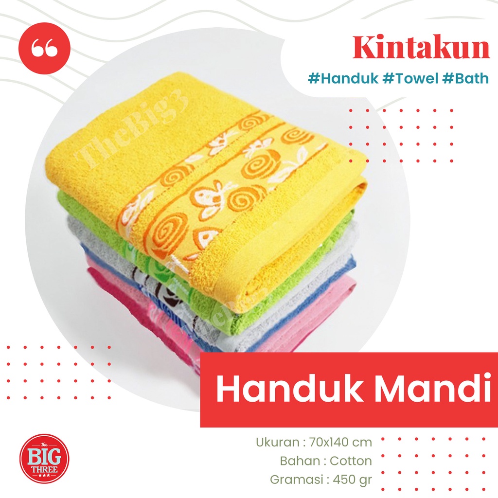 Handuk KINTAKUN 70x140 Jumbo Handuk Mandi Dewasa - Alva Fleur Ditzy  Malika Swastika Vernonia Circual TBT