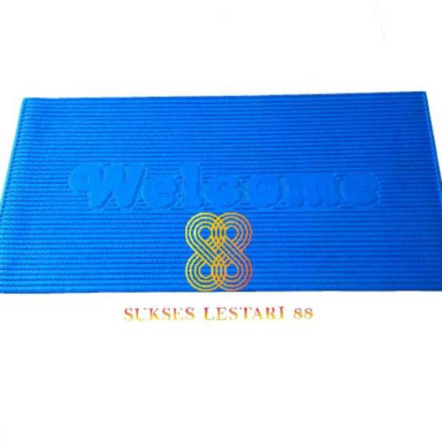 Keset Karpet Karet Bludru WELCOME