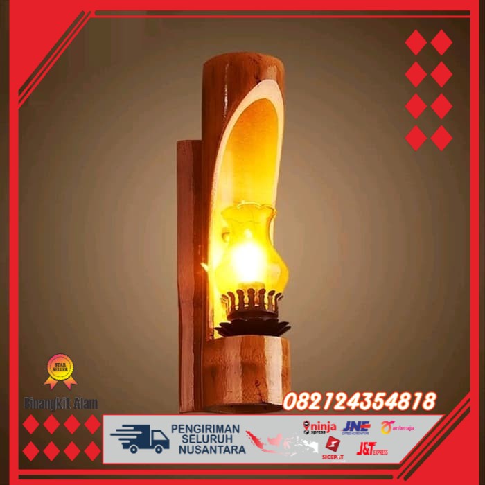 lampu hias bambu unik