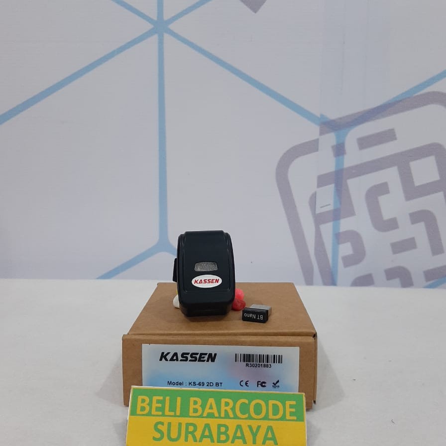 RING SCANNER KASSEN KS-69BT | KS 69 BT 1D &amp; 2D BLUETOOTH + USB PORTABLE