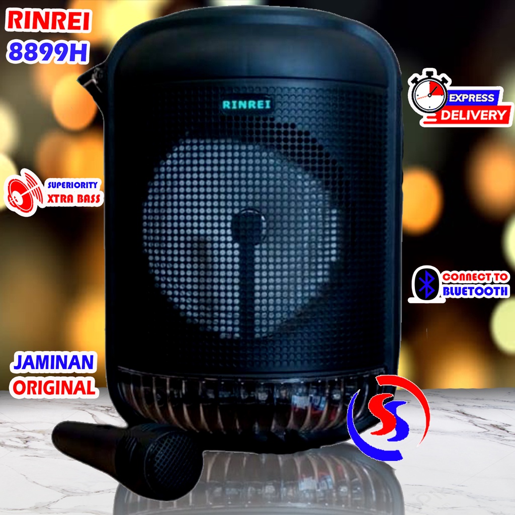 SPEAKER MEETING BLUETOOTH RINREI 8899H GARANSI RESMI BONUS MIC WIRELESS